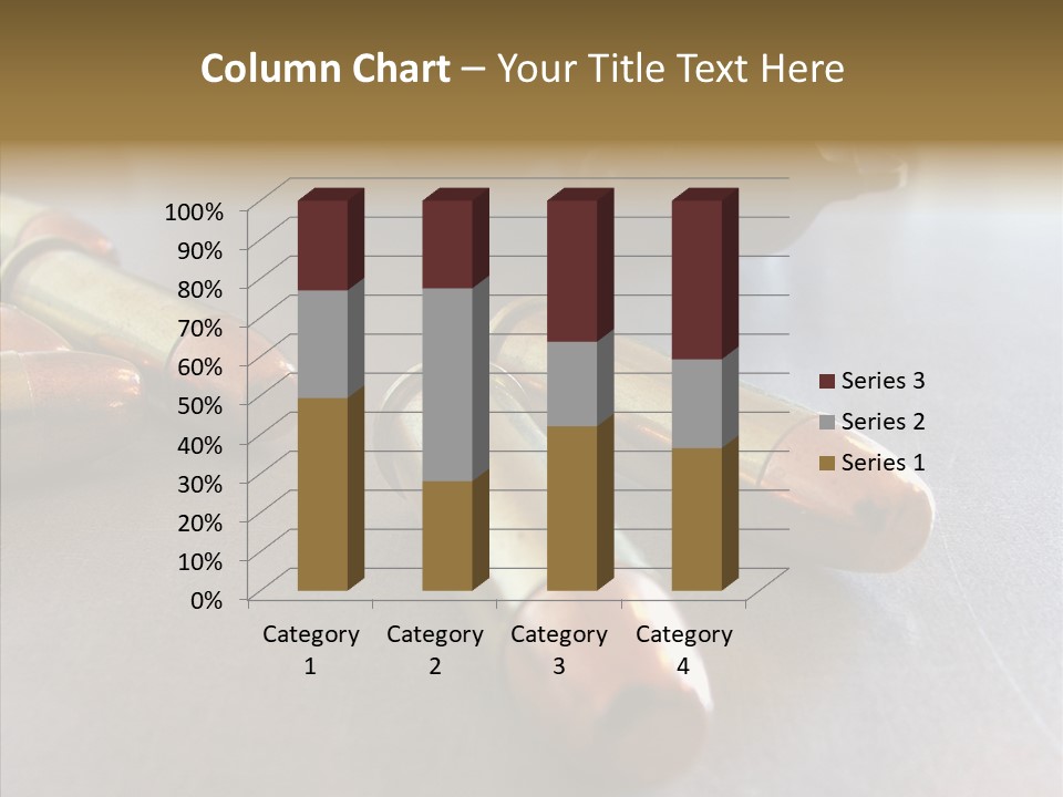Ammunition Revolver Pistol PowerPoint Template