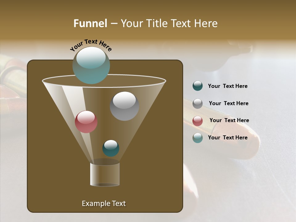 Ammunition Revolver Pistol PowerPoint Template