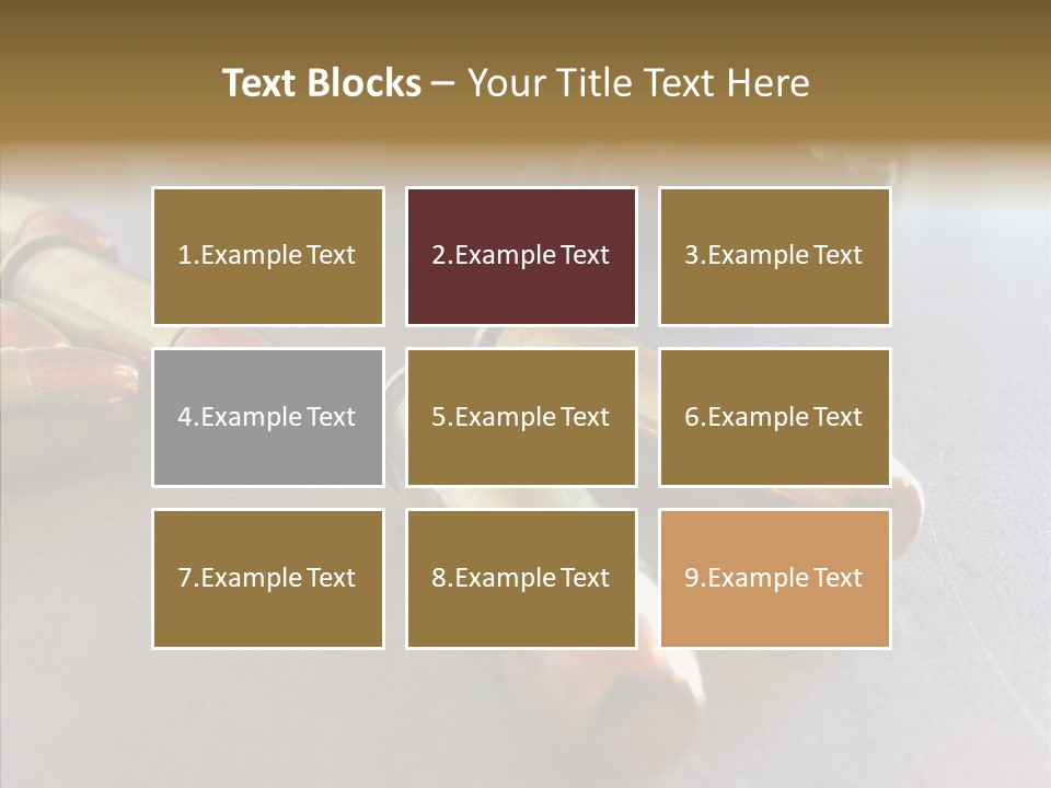 Ammunition Revolver Pistol PowerPoint Template