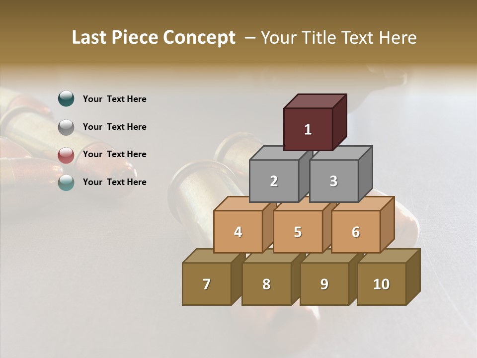 Ammunition Revolver Pistol PowerPoint Template