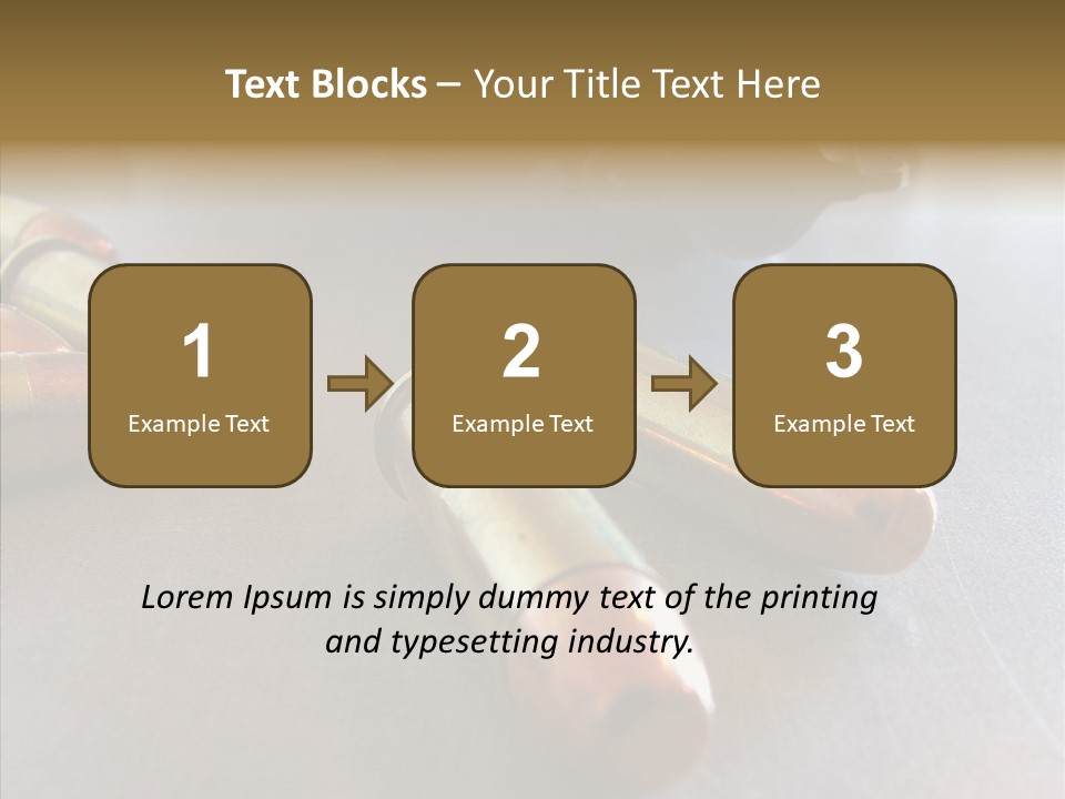 Ammunition Revolver Pistol PowerPoint Template