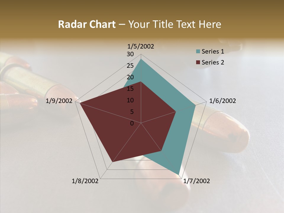 Ammunition Revolver Pistol PowerPoint Template