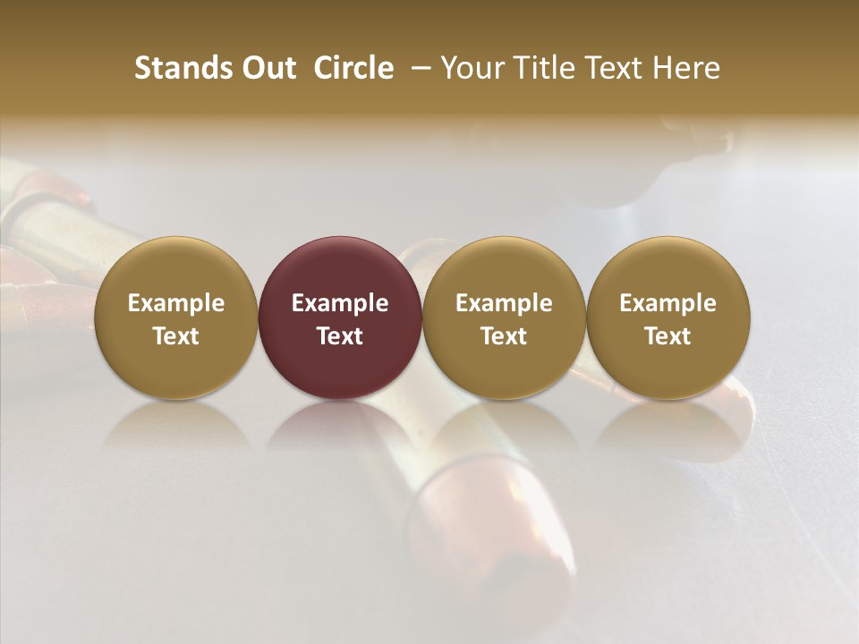 Ammunition Revolver Pistol PowerPoint Template