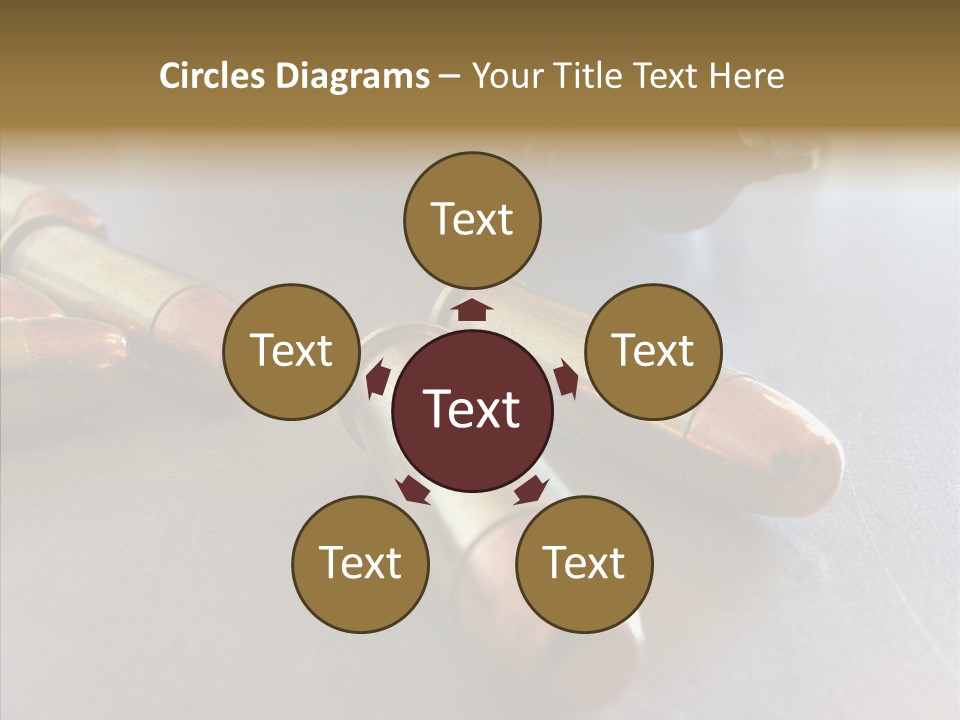 Ammunition Revolver Pistol PowerPoint Template