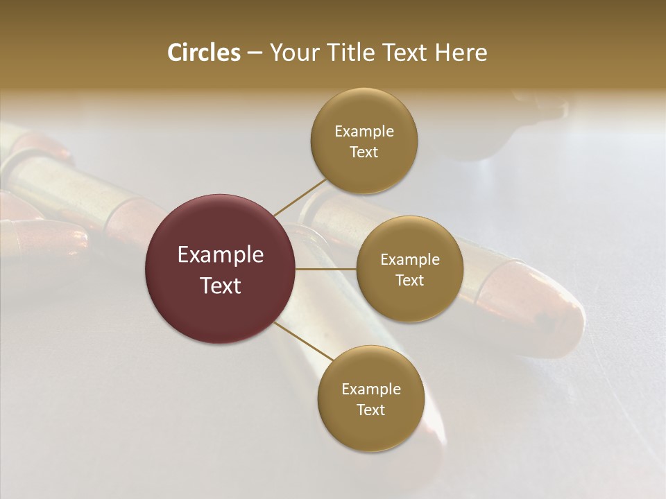 Ammunition Revolver Pistol PowerPoint Template