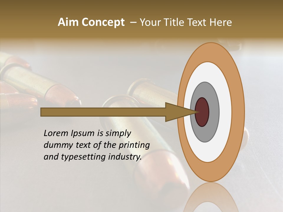 Ammunition Revolver Pistol PowerPoint Template