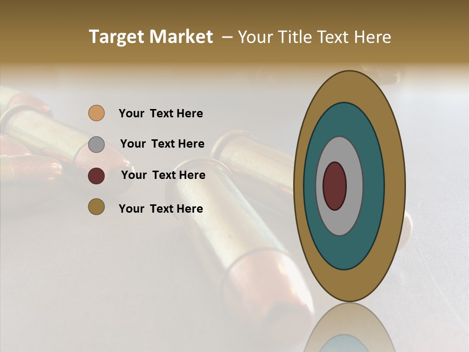Ammunition Revolver Pistol PowerPoint Template