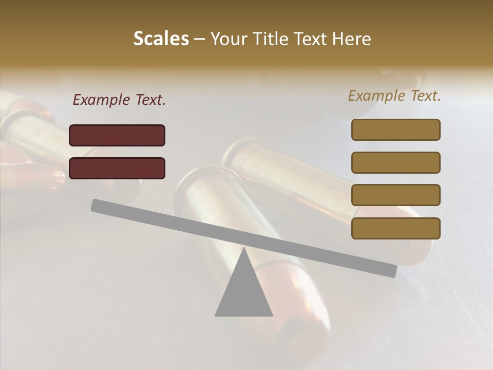 Ammunition Revolver Pistol PowerPoint Template