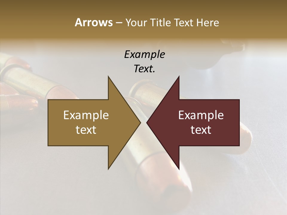 Ammunition Revolver Pistol PowerPoint Template