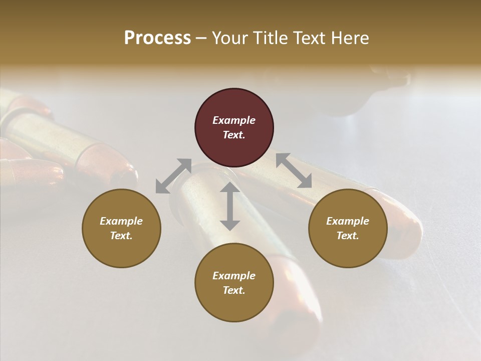 Ammunition Revolver Pistol PowerPoint Template
