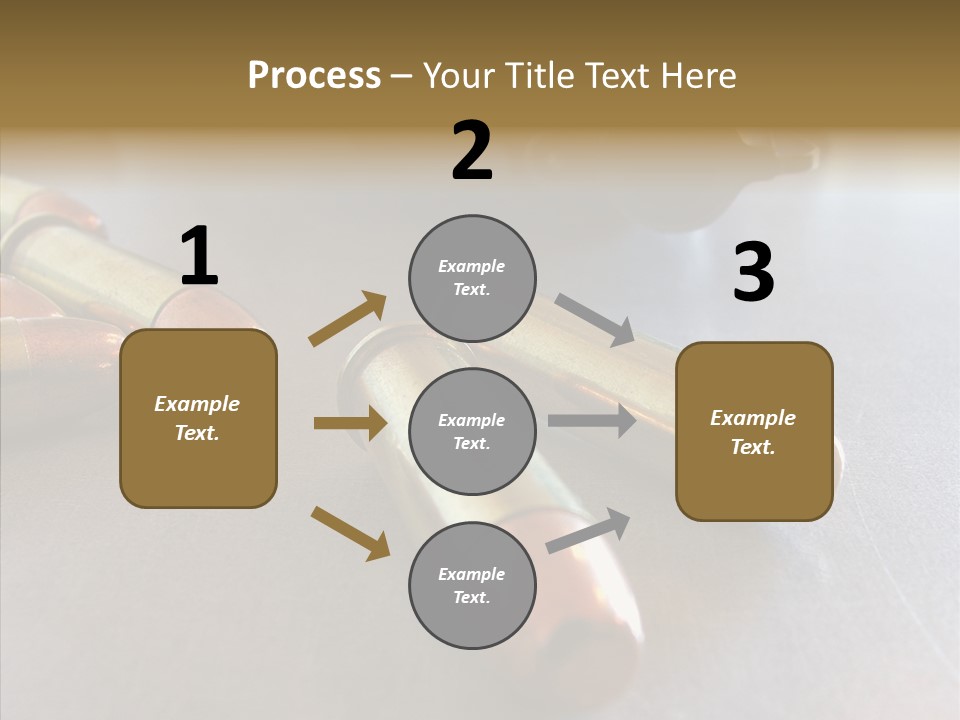 Ammunition Revolver Pistol PowerPoint Template