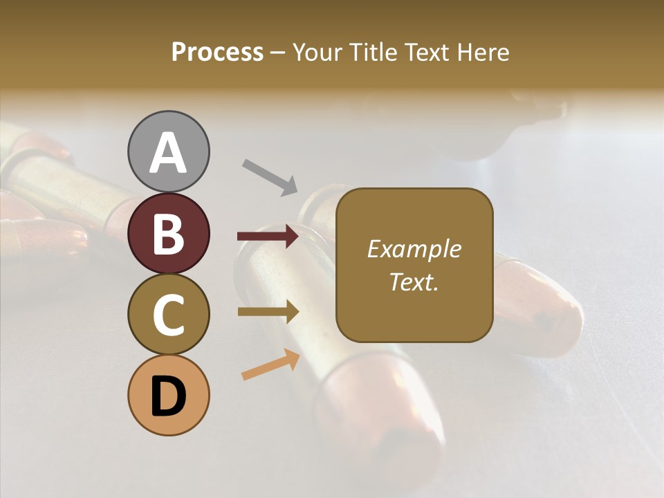Ammunition Revolver Pistol PowerPoint Template
