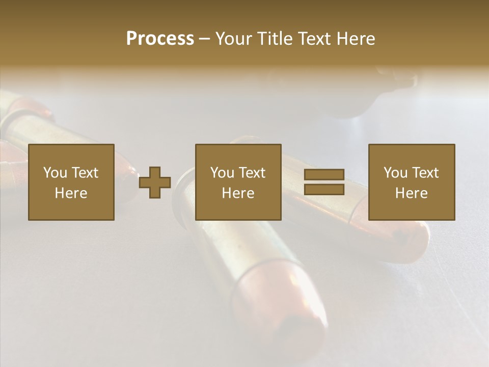 Ammunition Revolver Pistol PowerPoint Template