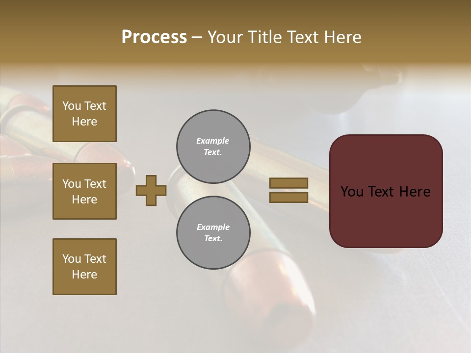 Ammunition Revolver Pistol PowerPoint Template