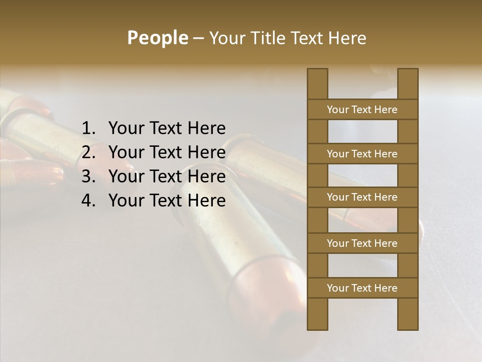 Ammunition Revolver Pistol PowerPoint Template