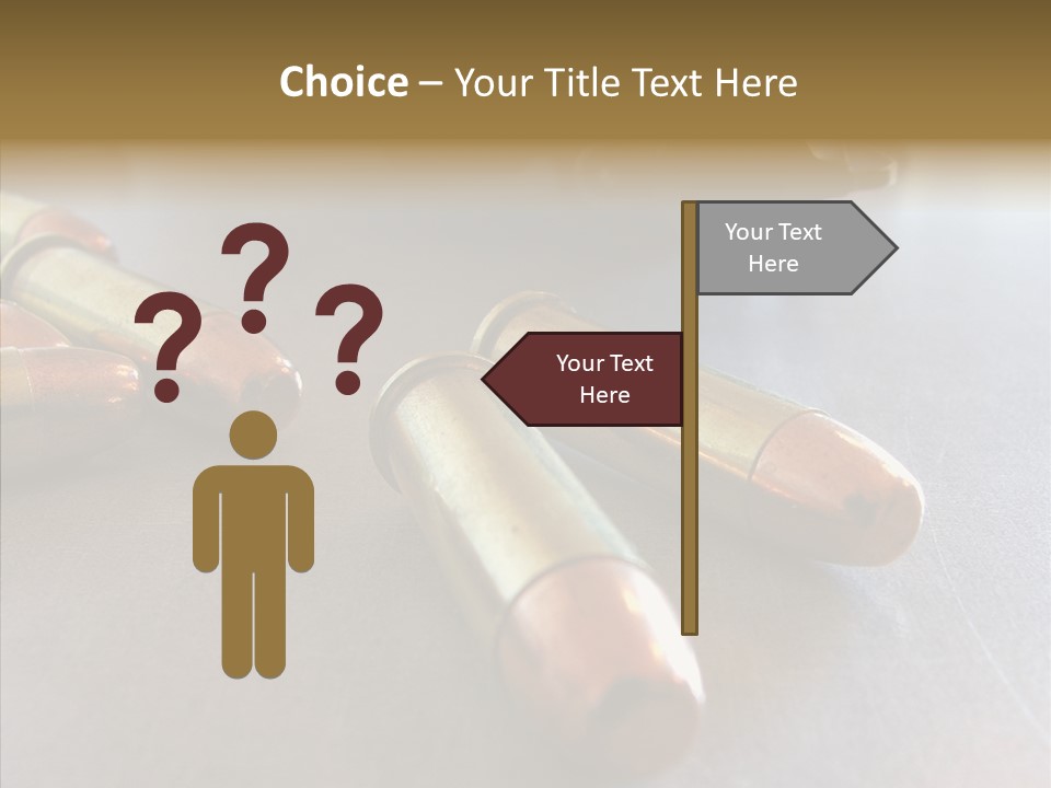 Ammunition Revolver Pistol PowerPoint Template