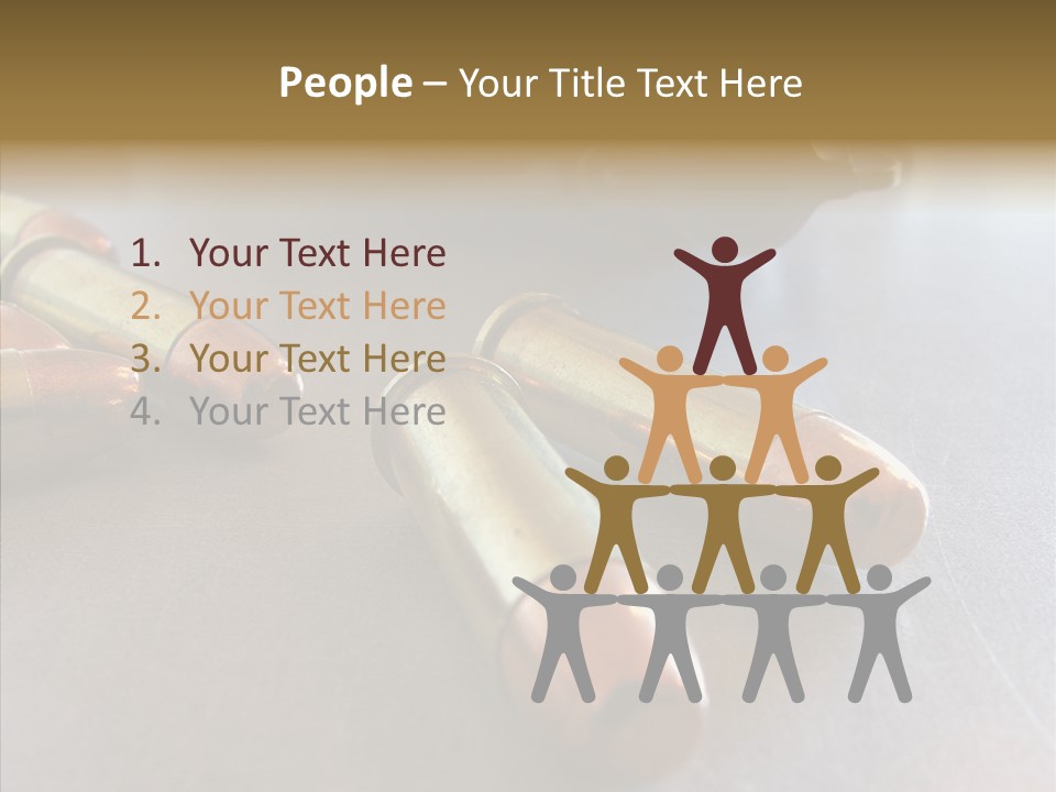 Ammunition Revolver Pistol PowerPoint Template