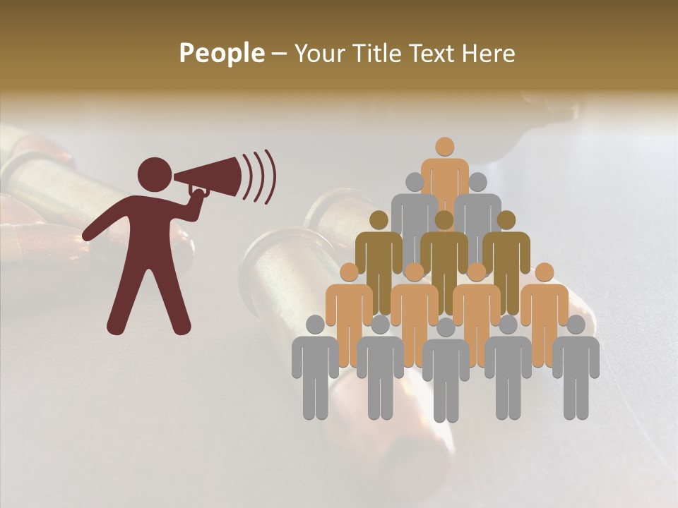 Ammunition Revolver Pistol PowerPoint Template