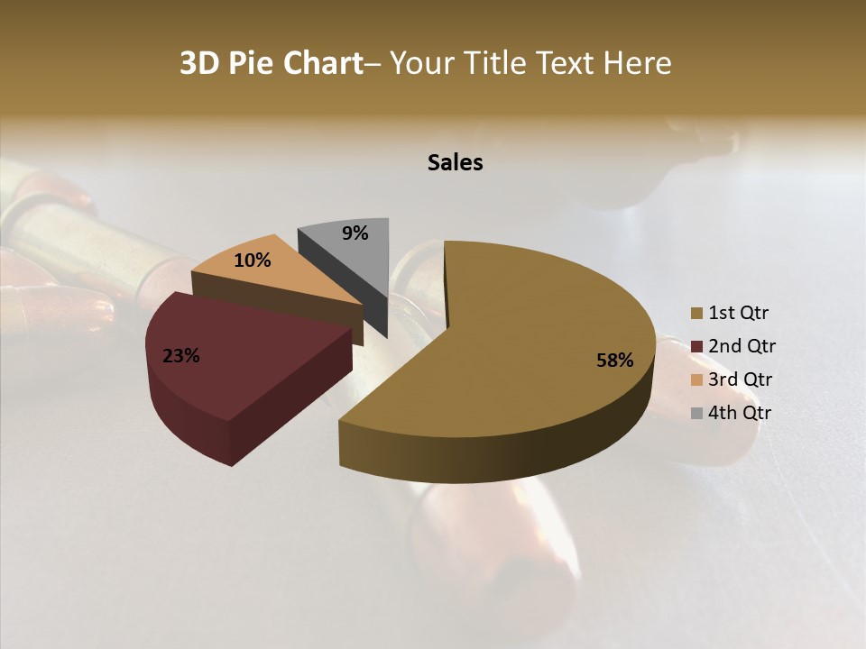 Ammunition Revolver Pistol PowerPoint Template