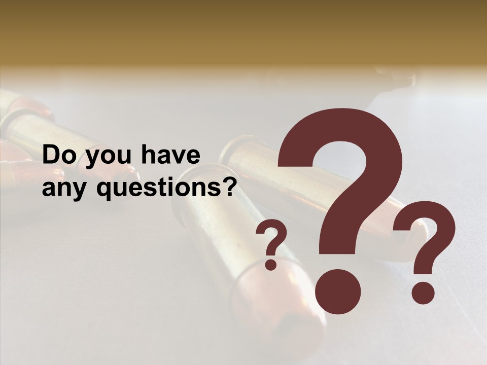 Ammunition Revolver Pistol PowerPoint Template