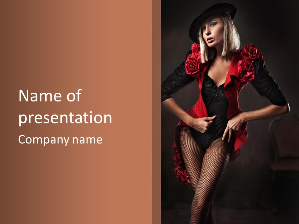 Vogue Slim Glamour PowerPoint Template