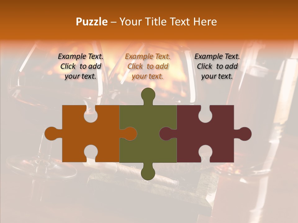 Bar Ashtray Smoke PowerPoint Template