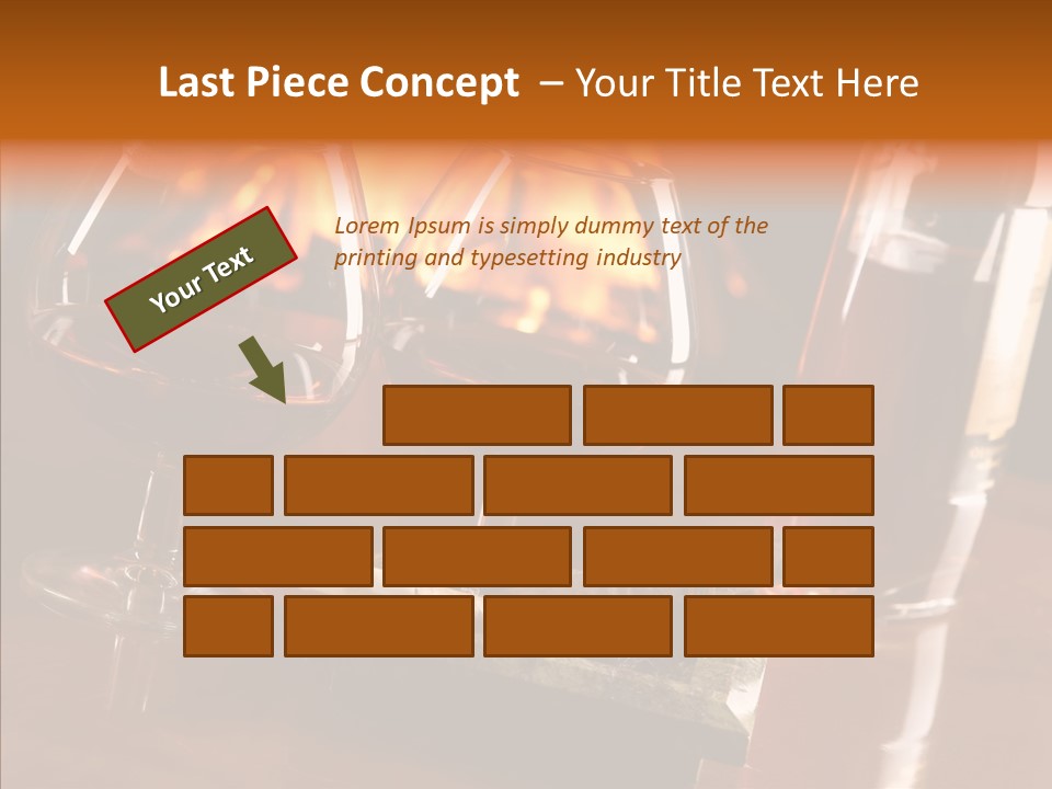 Bar Ashtray Smoke PowerPoint Template