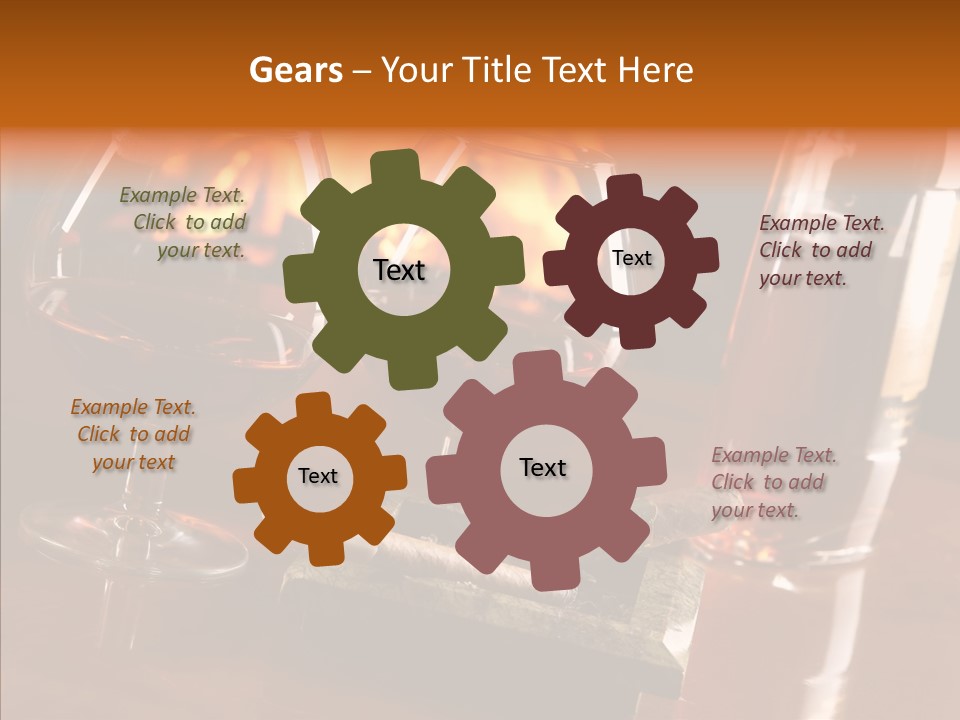 Bar Ashtray Smoke PowerPoint Template