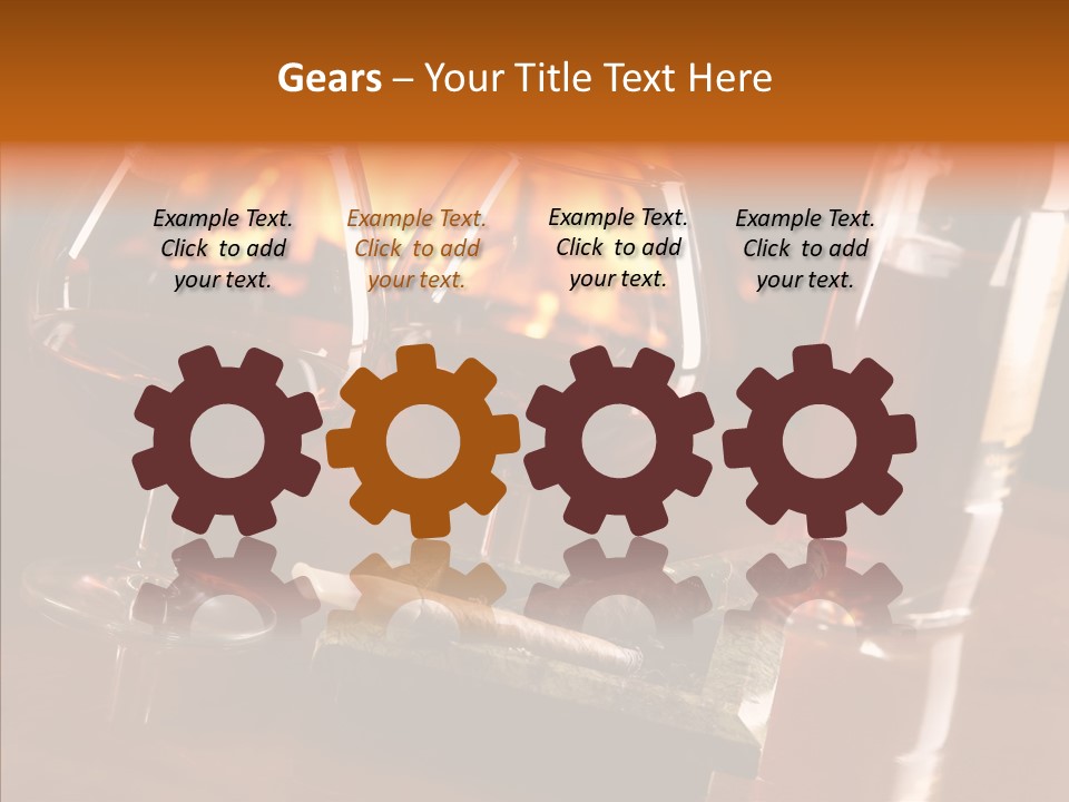 Bar Ashtray Smoke PowerPoint Template