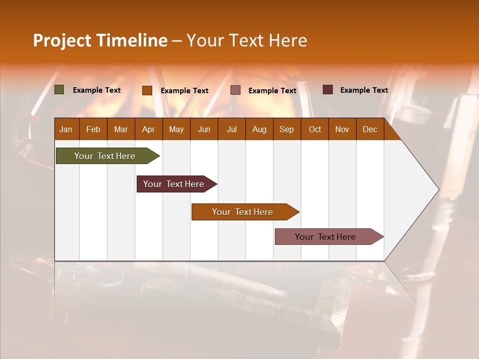 Bar Ashtray Smoke PowerPoint Template