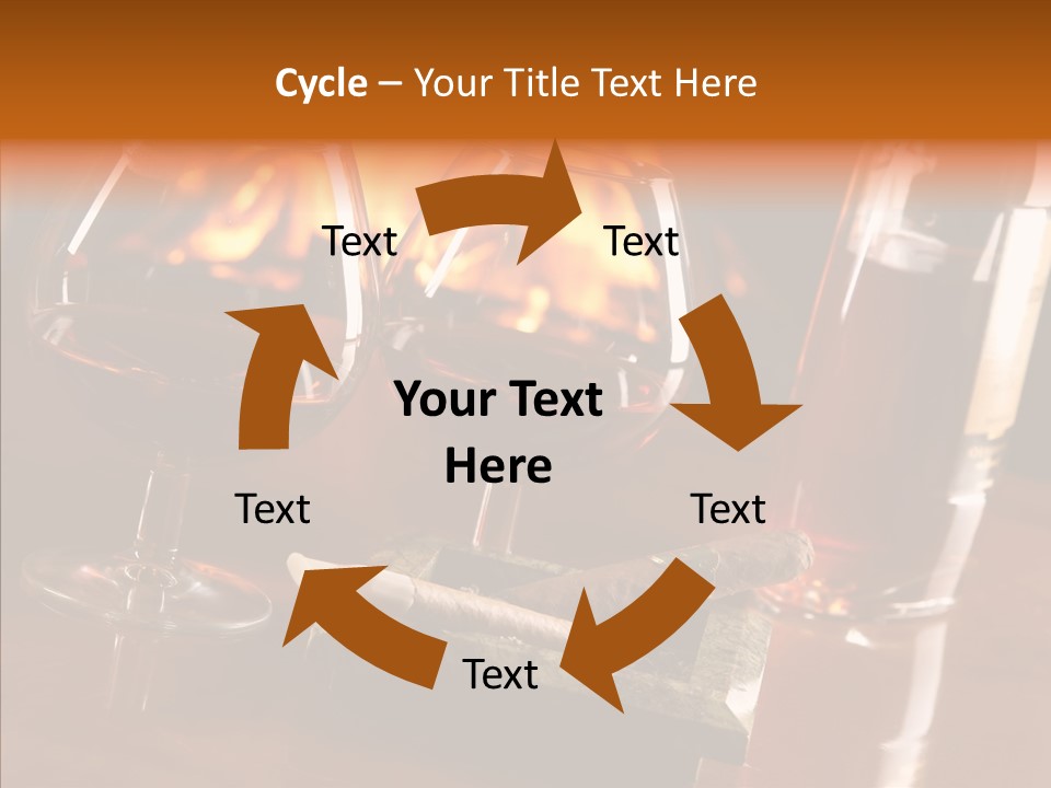 Bar Ashtray Smoke PowerPoint Template