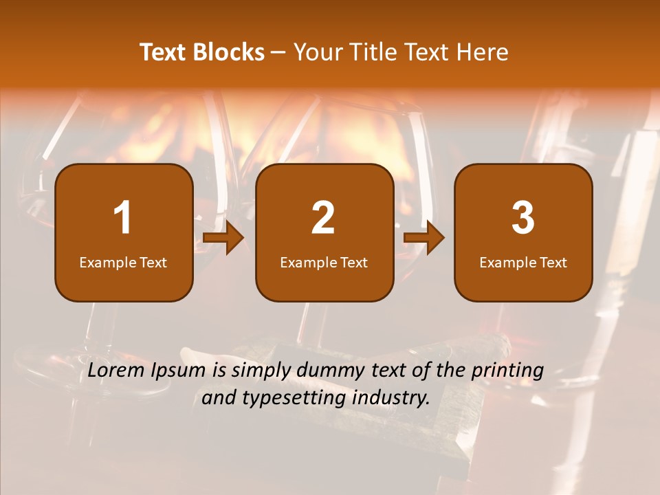 Bar Ashtray Smoke PowerPoint Template
