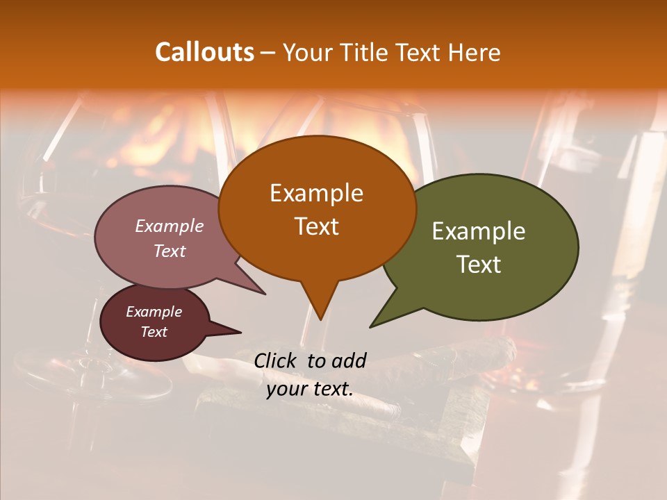 Bar Ashtray Smoke PowerPoint Template