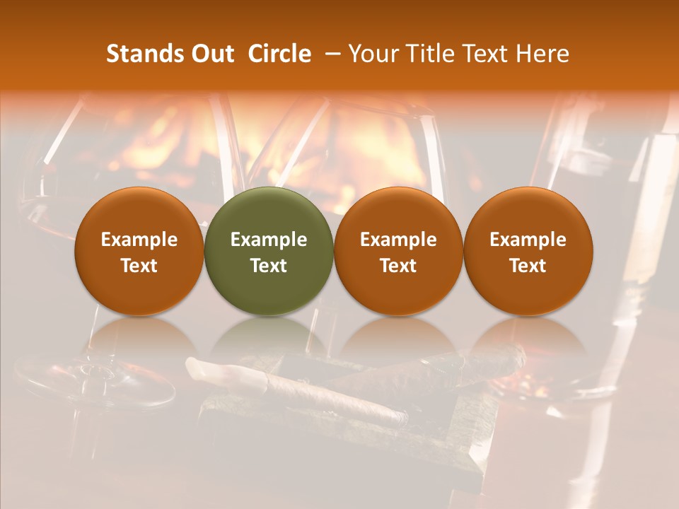 Bar Ashtray Smoke PowerPoint Template