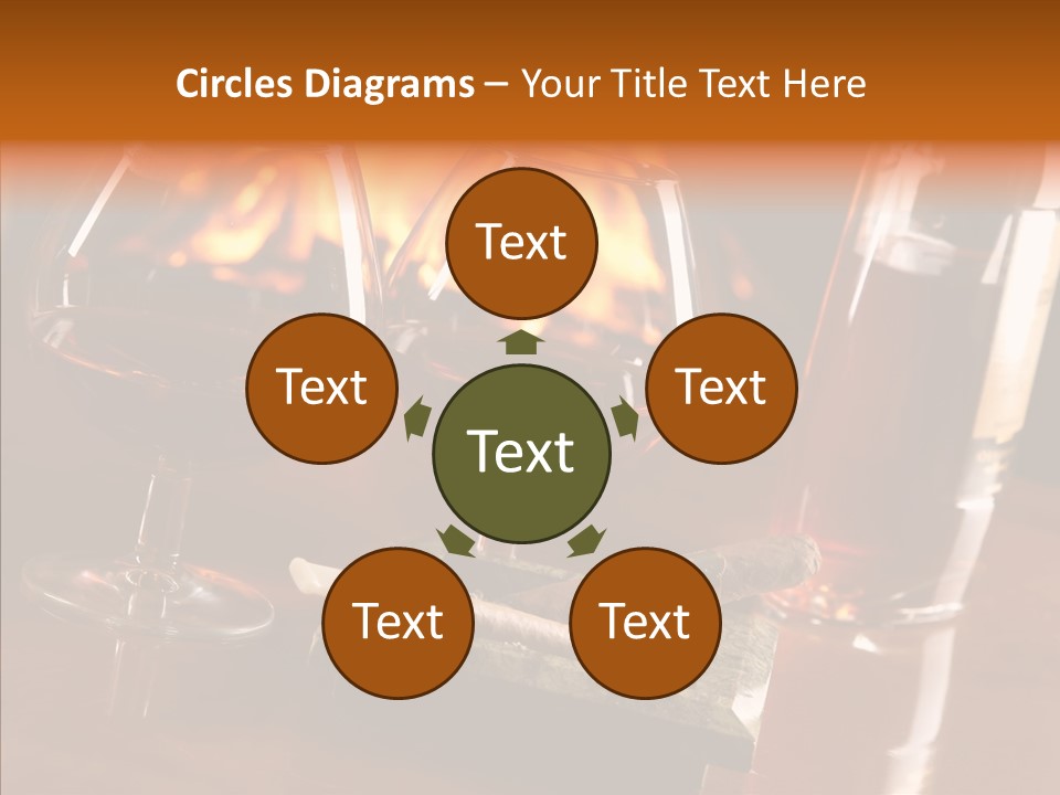 Bar Ashtray Smoke PowerPoint Template