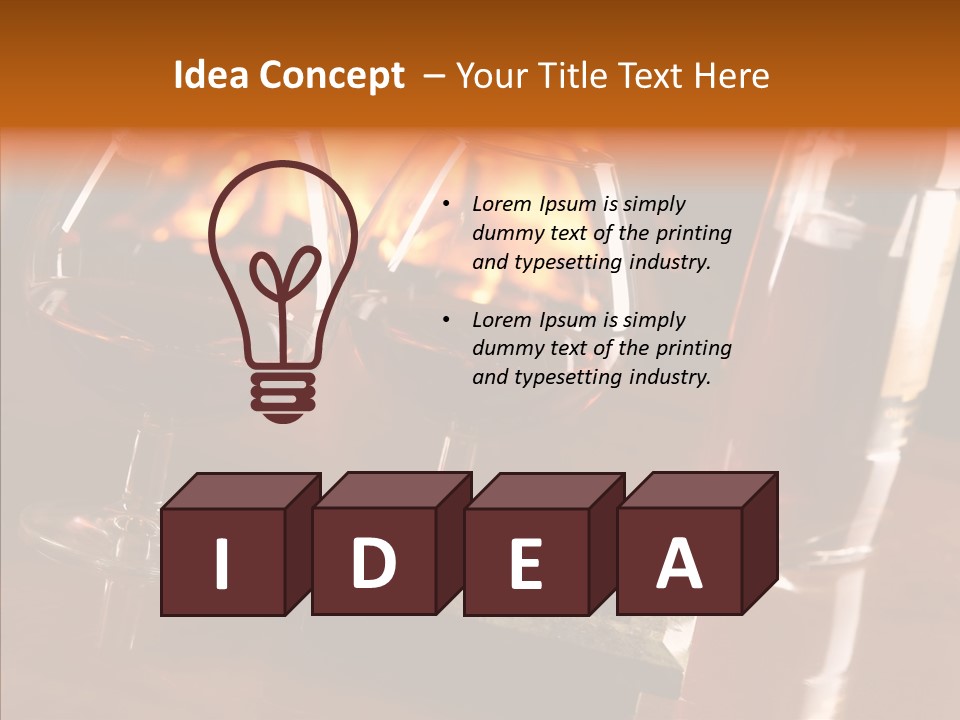 Bar Ashtray Smoke PowerPoint Template