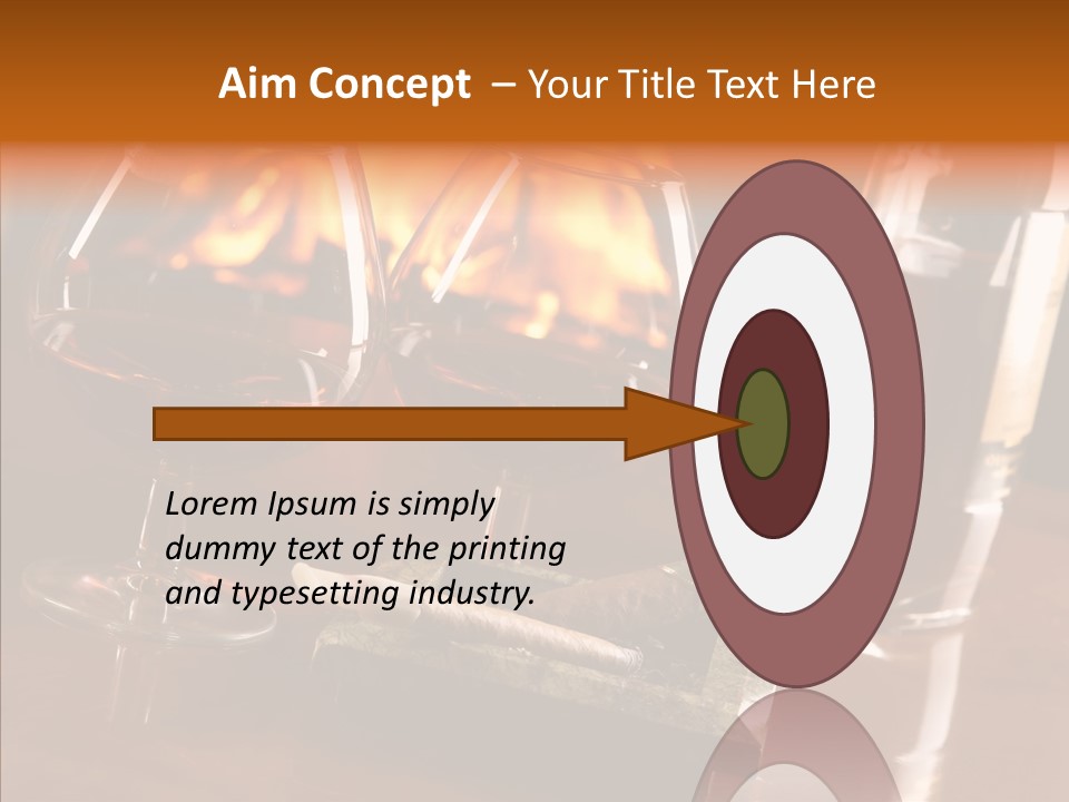 Bar Ashtray Smoke PowerPoint Template