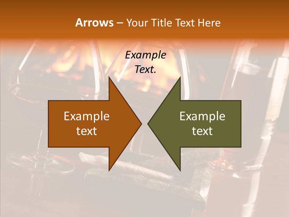 Bar Ashtray Smoke PowerPoint Template