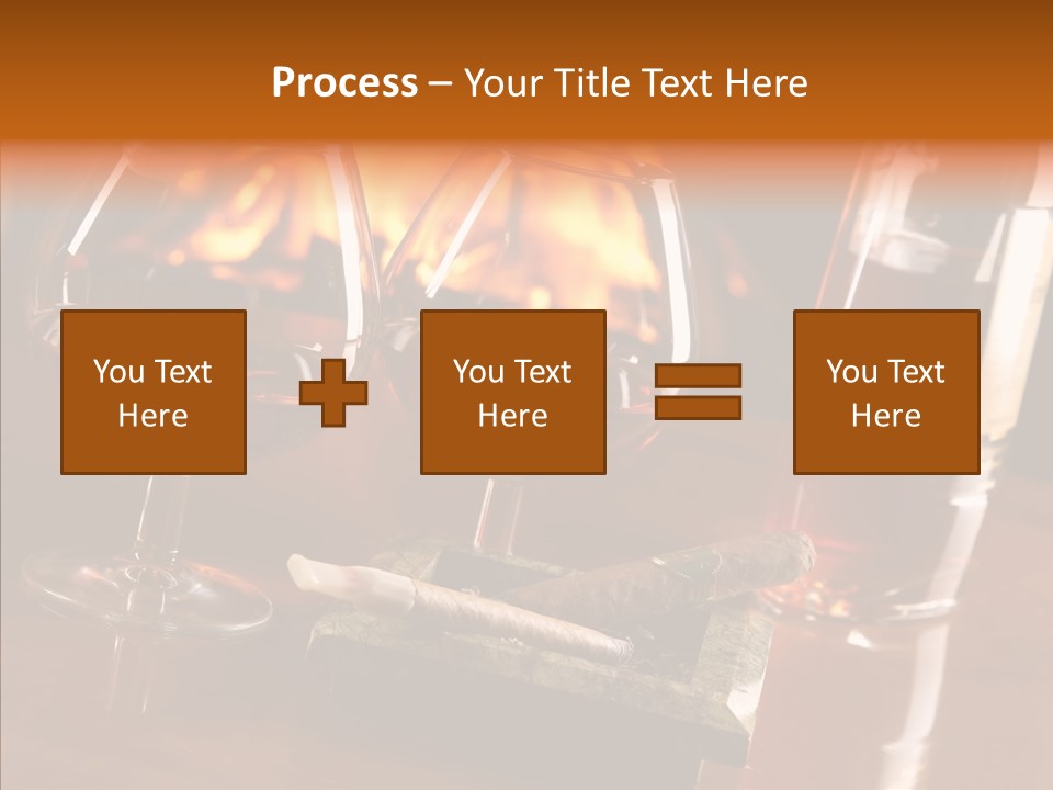 Bar Ashtray Smoke PowerPoint Template