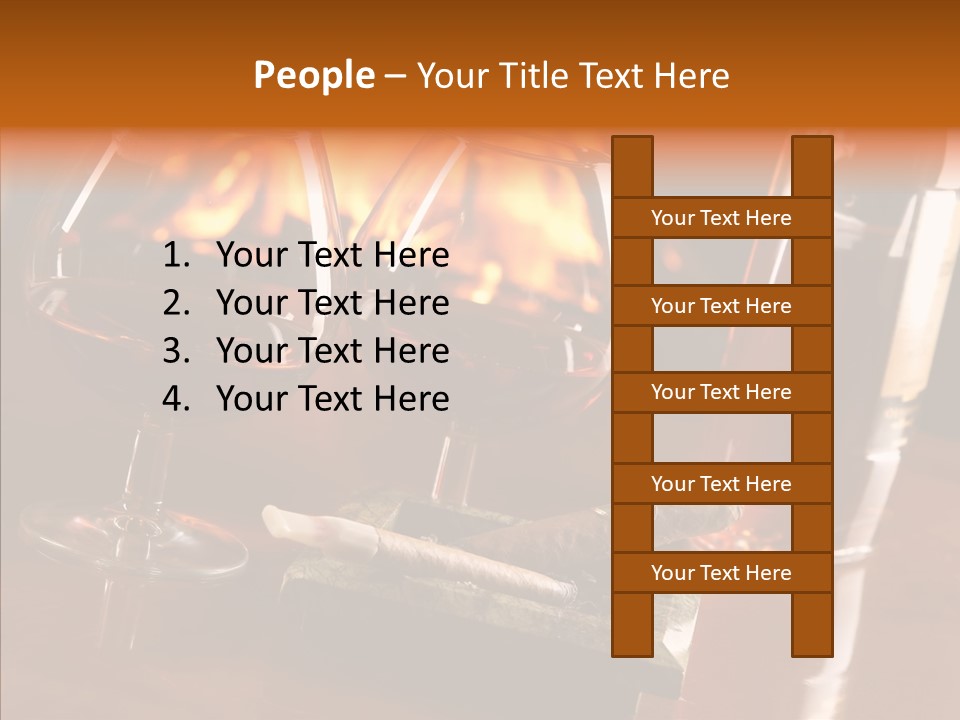 Bar Ashtray Smoke PowerPoint Template