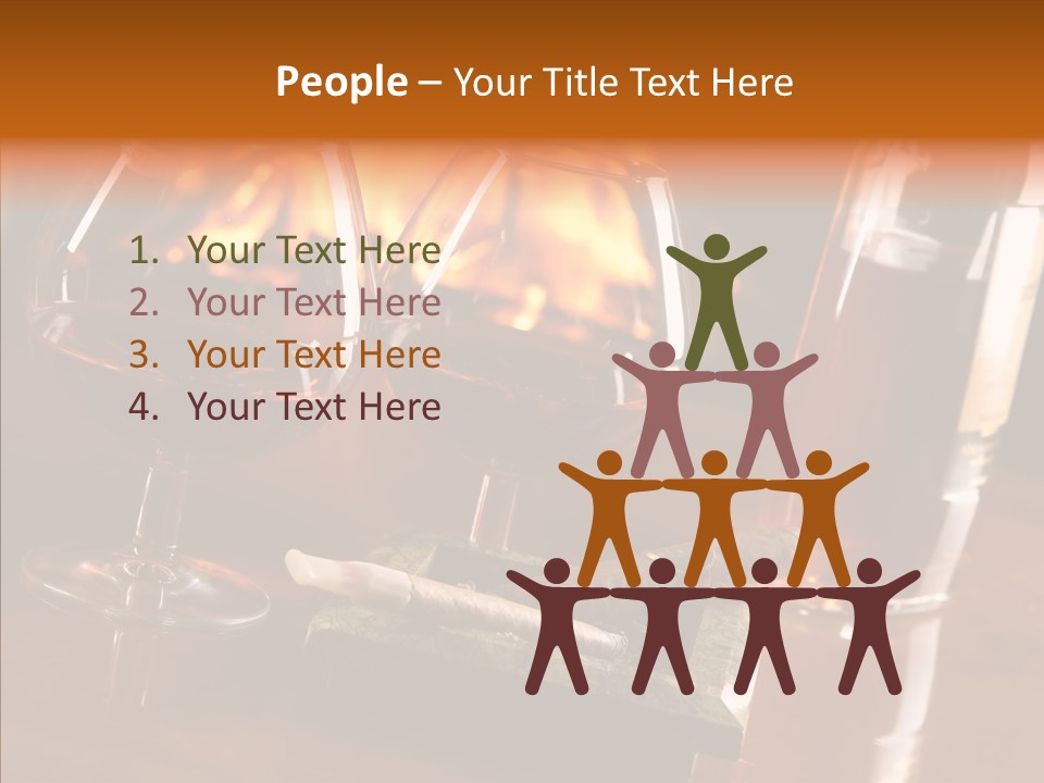 Bar Ashtray Smoke PowerPoint Template