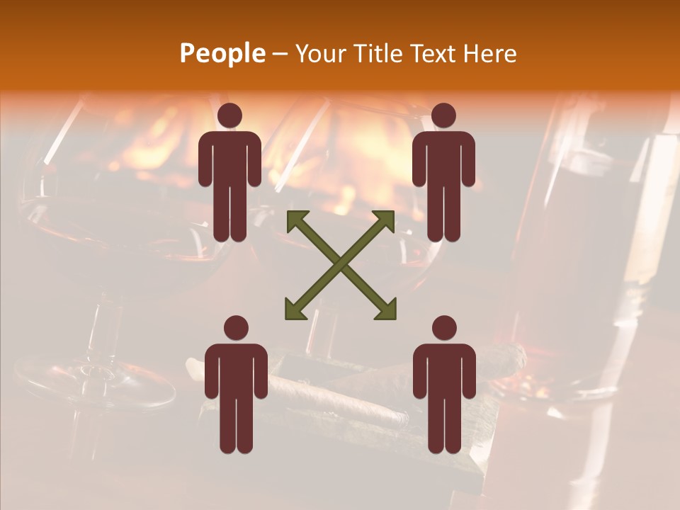 Bar Ashtray Smoke PowerPoint Template