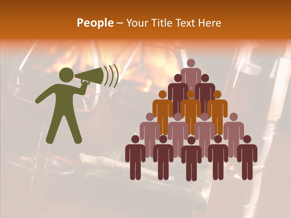 Bar Ashtray Smoke PowerPoint Template