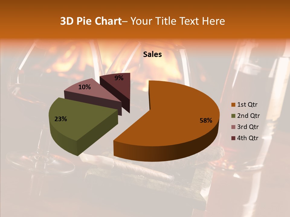 Bar Ashtray Smoke PowerPoint Template