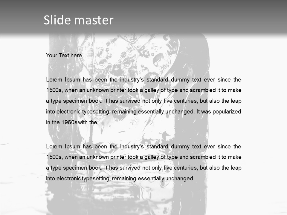 Refreshment Thirst Bubbles PowerPoint Template