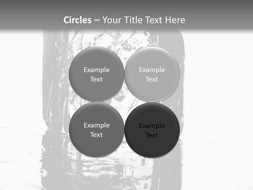 Refreshment Thirst Bubbles PowerPoint Template