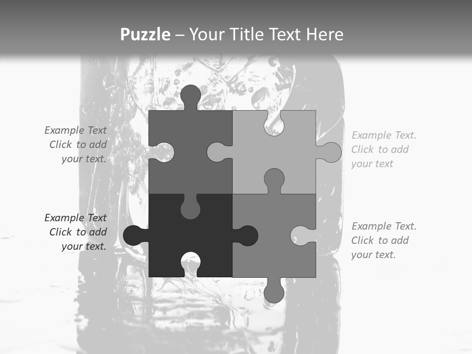 Refreshment Thirst Bubbles PowerPoint Template