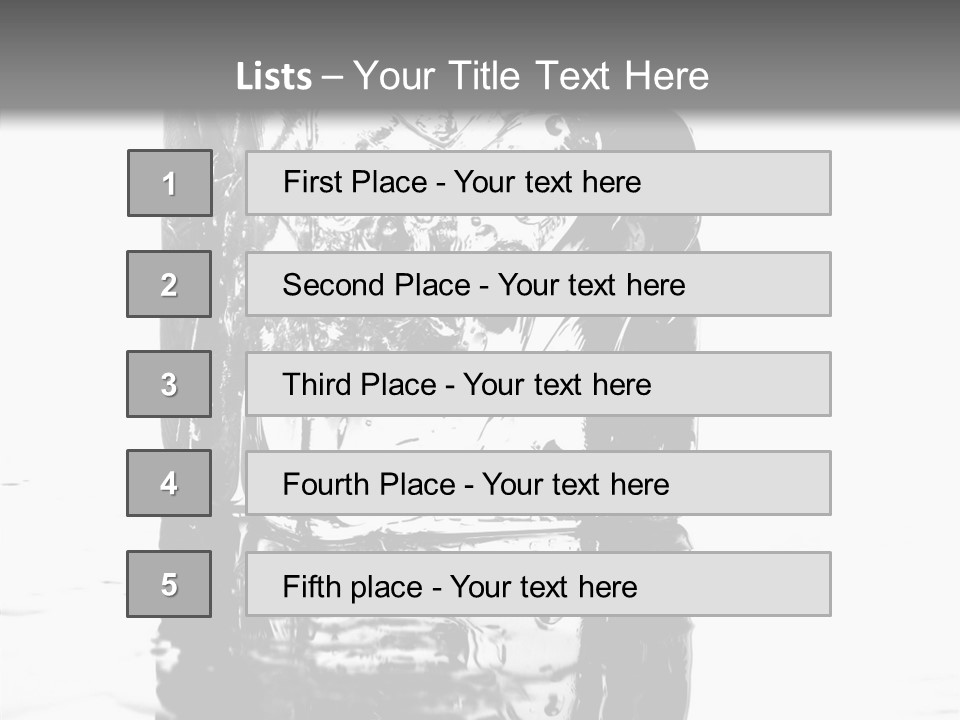 Refreshment Thirst Bubbles PowerPoint Template
