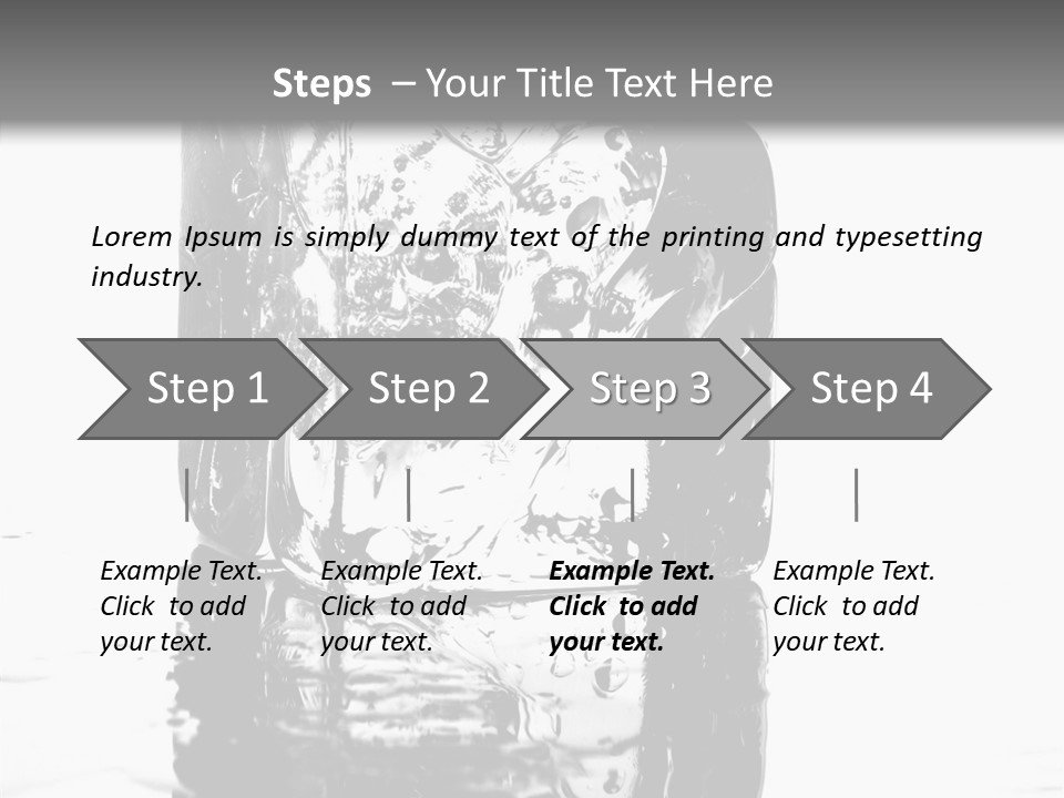Refreshment Thirst Bubbles PowerPoint Template