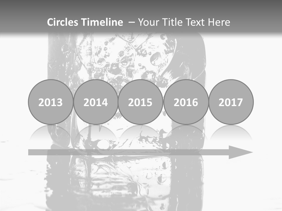 Refreshment Thirst Bubbles PowerPoint Template